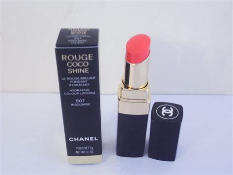 chanel coco 507|Chanel Insoumise (507) Rouge Coco Shine Hydrating Sheer.